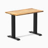 Desky zero mini hardwood fixed desk hardwood teak - Desky