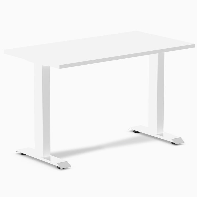 Desky fixed mini melamine desk white melamine