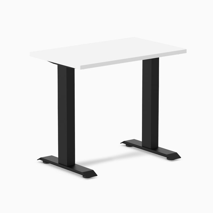 Desky fixed mini melamine desk white melamine