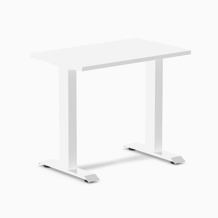 Desky fixed mini melamine desk white melamine