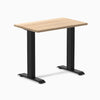 Desky zero mini hardwood fixed desk hardwood white ash - Desky