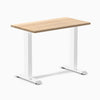 Desky zero mini hardwood fixed desk hardwood white ash - Desky