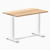 Desky zero mini hardwood fixed desk hardwood white oak - Desky