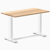 Desky zero mini hardwood fixed desk hardwood white oak - Desky