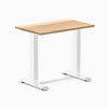 Desky zero mini hardwood fixed desk hardwood white oak - Desky