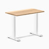 Desky zero mini hardwood fixed desk hardwood white oak - Desky