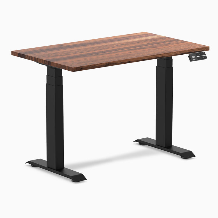 Desky Dual Mini Hardwood Sit Stand Desk-Hardwood Walnut Desky®