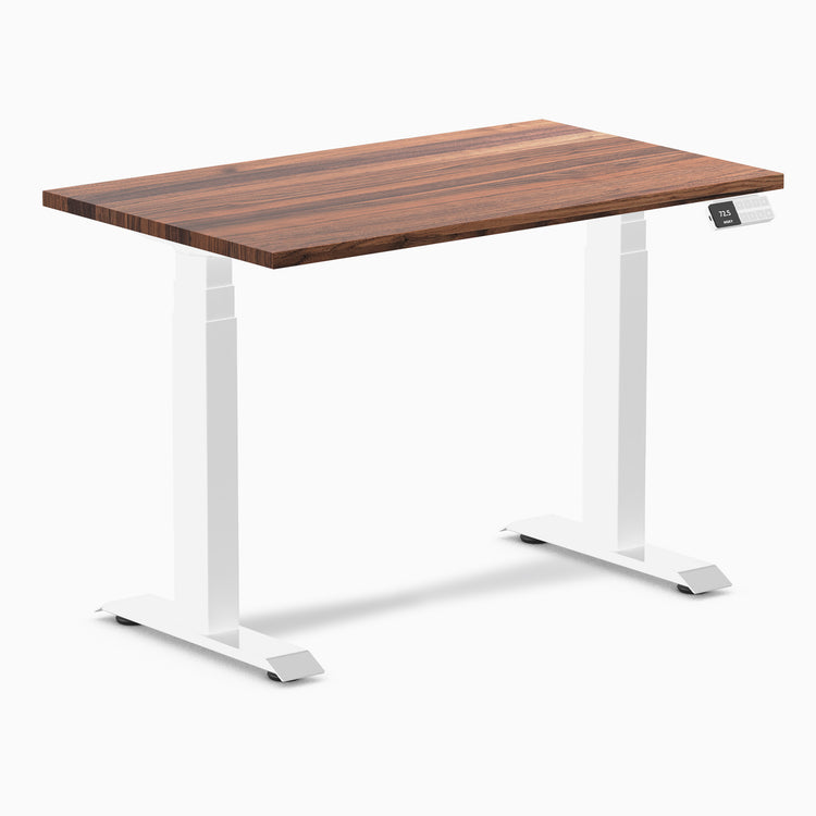 Almost perfect hardwood walnut mini standing desk - Desky