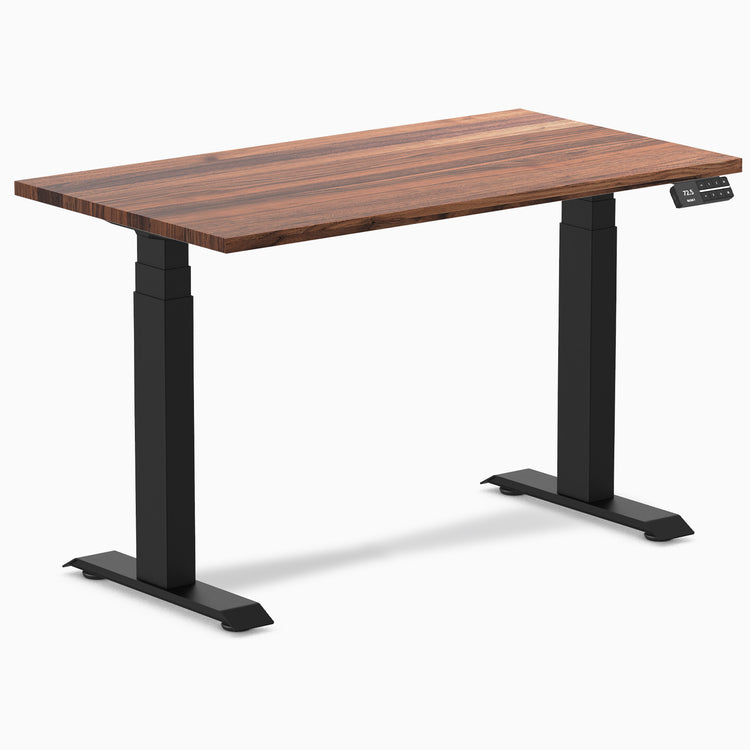 Desky Dual Mini Hardwood Sit Stand Desk-Hardwood Walnut Desky®