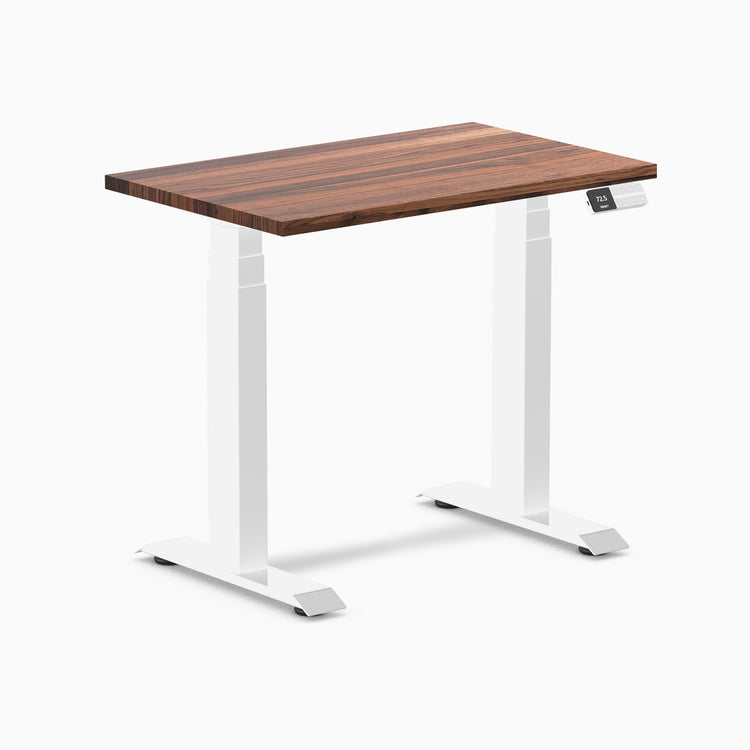 Almost perfect hardwood walnut mini standing desk - Desky