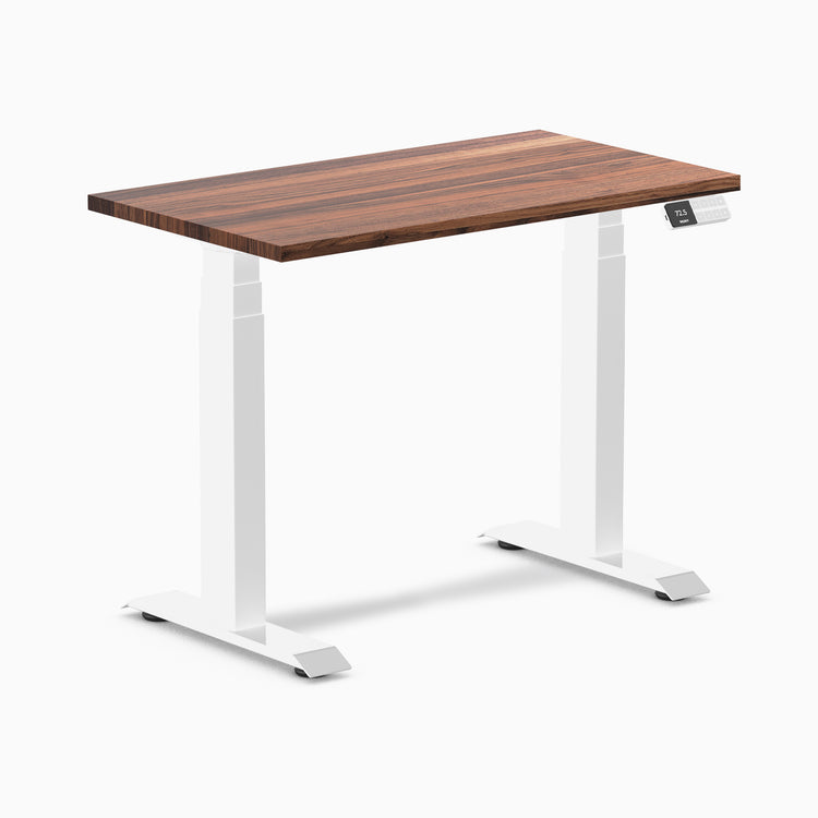 Almost perfect hardwood walnut mini standing desk - Desky