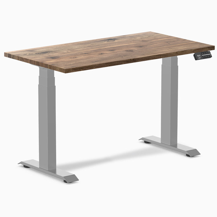 Almost perfect hardwood natural walnut mini standing desk - Desky