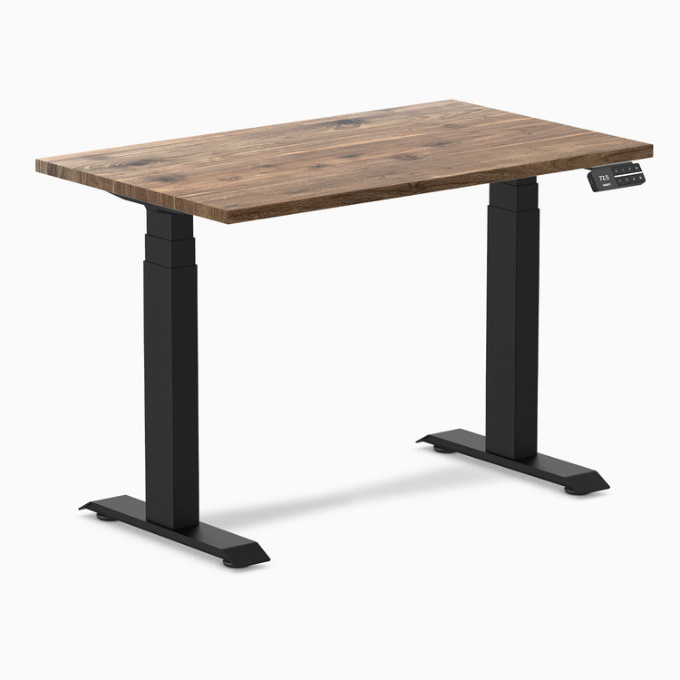 Almost perfect hardwood natural walnut mini standing desk - Desky