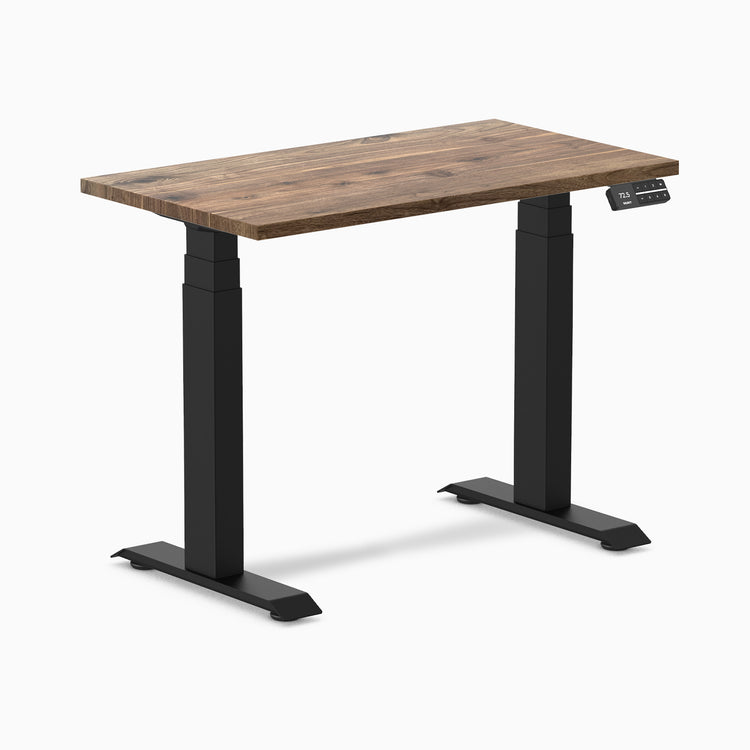 Almost perfect hardwood natural walnut mini standing desk - Desky