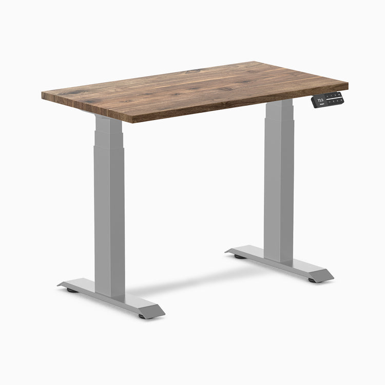 Almost perfect hardwood natural walnut mini standing desk - Desky