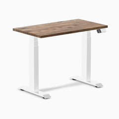 Desky Dual Mini Hardwood Sit Stand Desk-Hardwood Natural Walnut Desky®