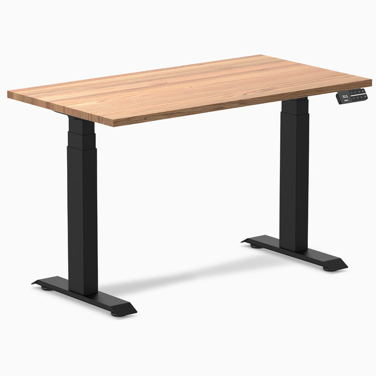 Desky Dual Mini Hardwood Sit Stand Desk-Hardwood Red Oak Desky®