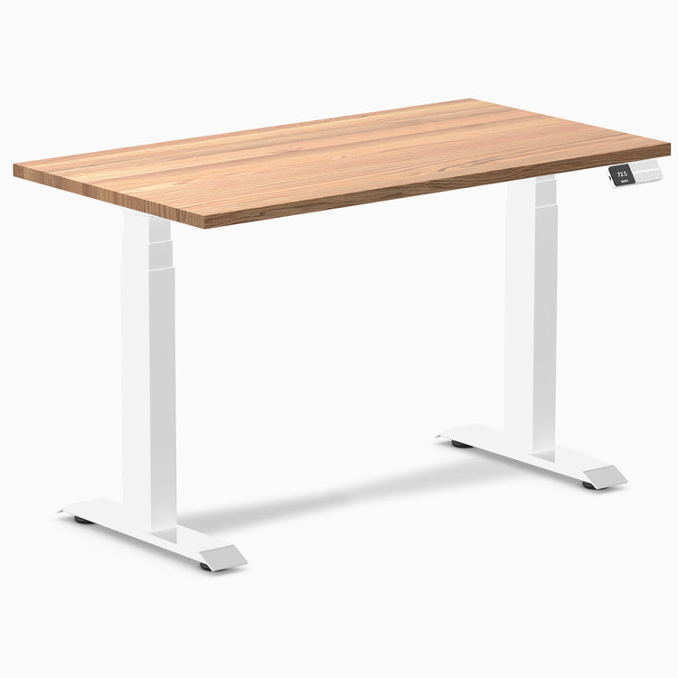 Desky Dual Mini Hardwood Sit Stand Desk-Hardwood Red Oak Desky®