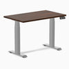 Dual mini rubberwood dark walnut standing desk - Desky