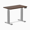 Dual mini rubberwood dark walnut standing desk - Desky