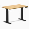 Dual mini rubberwood light oak standing desk - Desky