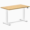 Dual mini rubberwood light oak standing desk - Desky