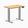 Dual mini rubberwood light oak standing desk - Desky