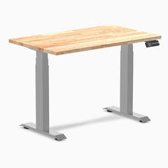 Dual mini rubberwood natural standing desk - Desky