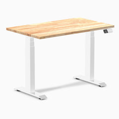 Dual mini rubberwood natural standing desk - Desky