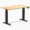 Dual mini rubberwood natural standing desk - Desky