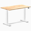 Dual mini rubberwood natural standing desk - Desky