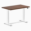 Dual mini rubberwood red walnut standing desk - Desky