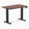 dual mini softwood standing desk rustic pine - Desky