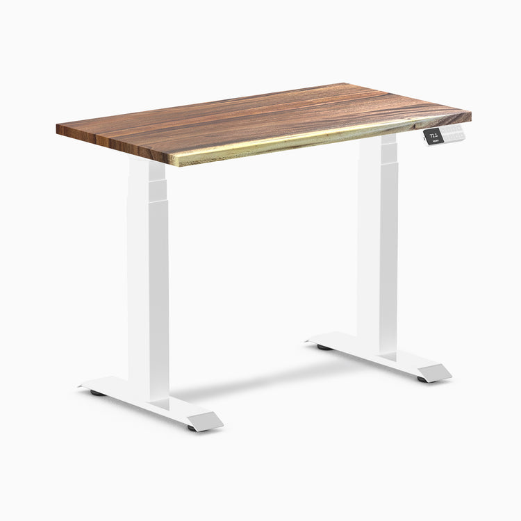 Desky Dual Mini Hardwood Sit Stand Desk-Hardwood Saman Desky®