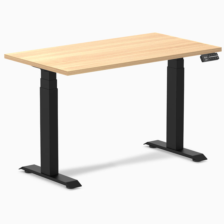 Desky Dual Mini Sit Stand Desk-sublime teak Desky®