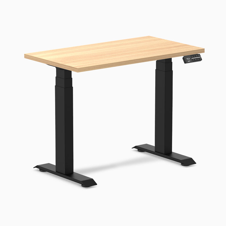 Desky Dual Mini Sit Stand Desk-sublime teak Desky®