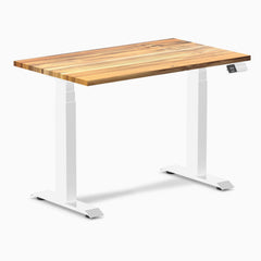 Desky Dual Mini Hardwood Sit Stand Desk-Hardwood Teak Desky®