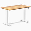 Desky Dual Mini Hardwood Sit Stand Desk-Hardwood Teak Desky®