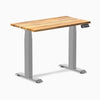 Almost perfect hardwood teak mini standing desk - Desky