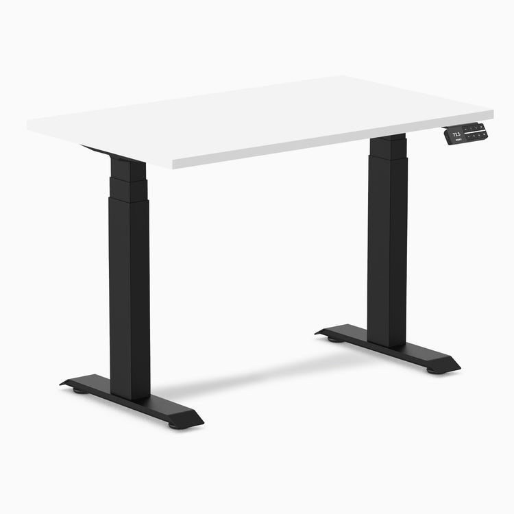 Desky Dual Mini Sit Stand Desk-White melamine Desky®