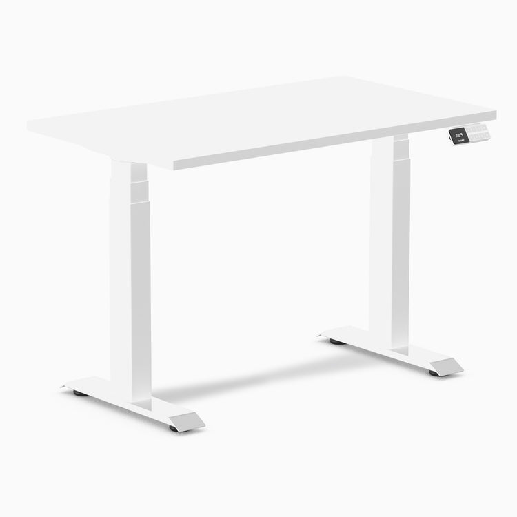 Desky Dual Mini Sit Stand Desk-White melamine Desky®