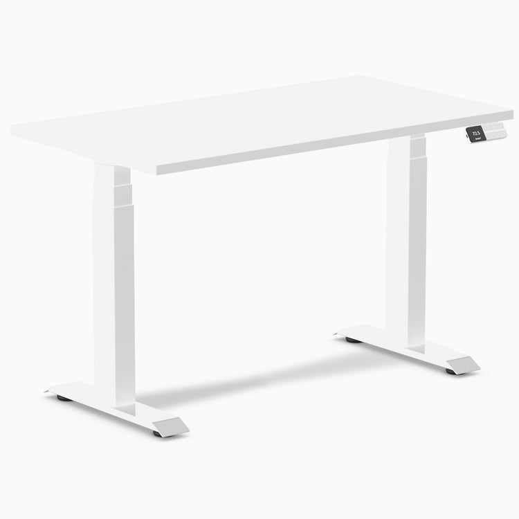 Desky Dual Mini Sit Stand Desk-White melamine Desky®