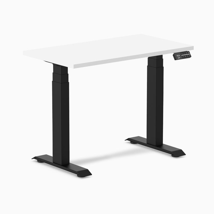 Desky Dual Mini Sit Stand Desk-White melamine Desky®