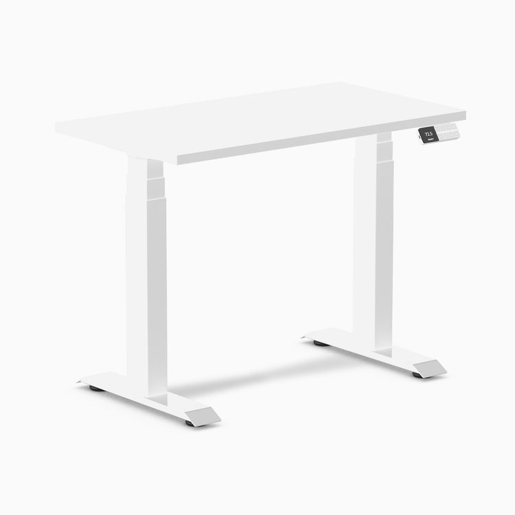 Desky Dual Mini Sit Stand Desk-White melamine Desky®