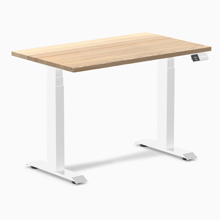 Almost perfect hardwood white ash mini standing desk - Desky