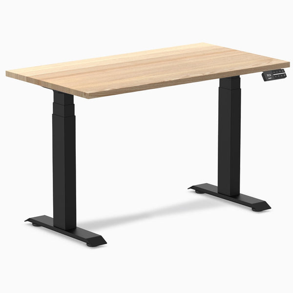 Desky Dual Mini Hardwood Sit Stand Desk-Hardwood White Ash Desky®