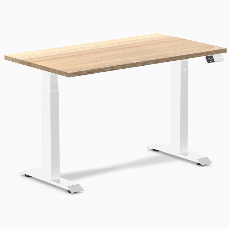 Almost perfect hardwood white ash mini standing desk - Desky