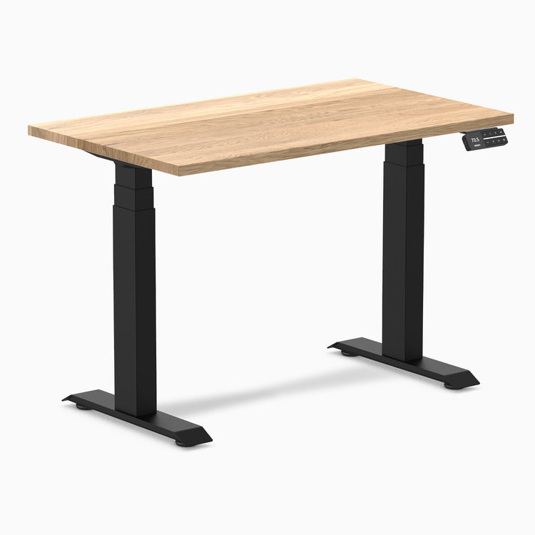 Desky Dual Mini Hardwood Sit Stand Desk-Hardwood White Oak Desky®