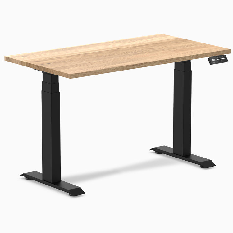 Desky Dual Mini Hardwood Sit Stand Desk-Hardwood White Oak Desky®