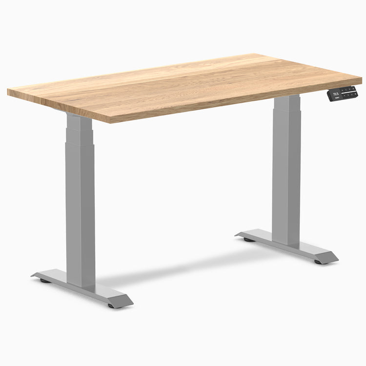 Almost perfect hardwood white oak mini standing desk - Desky